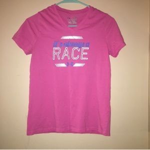 Pink UnderArmour Athletic Tee